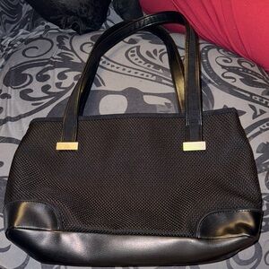 The Sak Brand Black and Gold Shoulder Bag